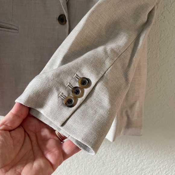 J. Crew Parke Linen Blend Blazer Size 14 - Picture 4 of 11